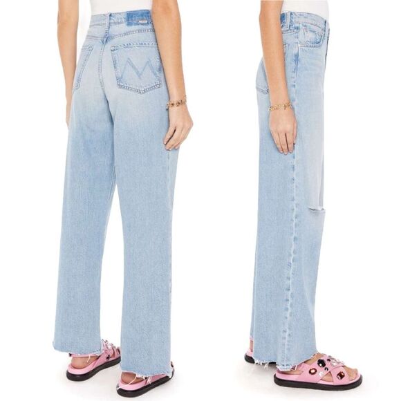 MOTHER Superior The Spinner High Waist Wide Leg Jeans in We Bounced Size 32 | 14 - Picture 4 of 15